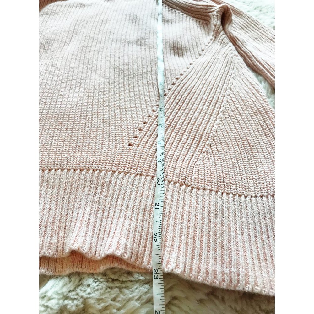 GUC | GAP Light Pink Peach Sweater Tunic | X Small | Ribbed Sweater Teen Girl - Picture 6 of 9